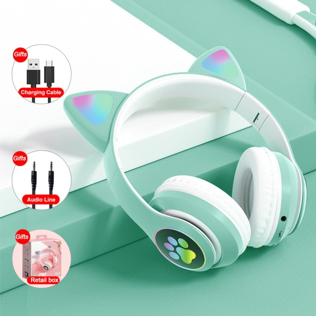 Bluetooth 5.0 Cat Ear Headphones - beautyscout
