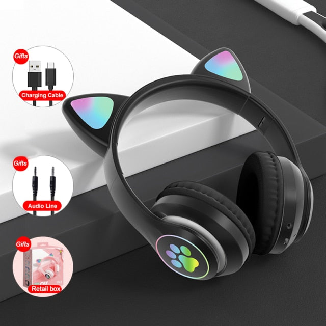 Bluetooth 5.0 Cat Ear Headphones - beautyscout