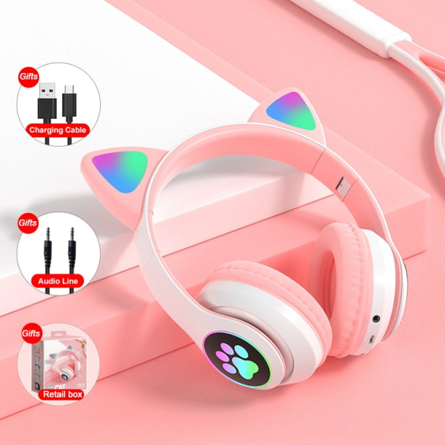 Bluetooth 5.0 Cat Ear Headphones - beautyscout
